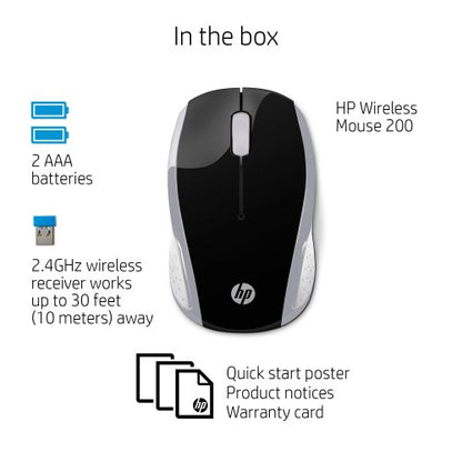 HP Wireless Mouse 200 (Pike Silver)