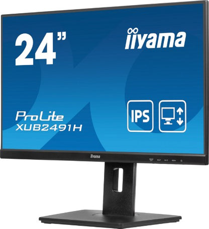 iiyama ProLite XUB2491H-B1 computer monitor 60.5 cm (23.8") 1920 x 1080 pixels Full HD LED Black