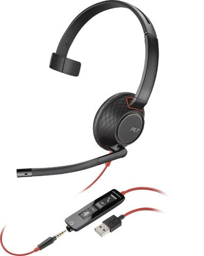 HP Poly Poly Blackwire 5210 Monaural USB-A Headset