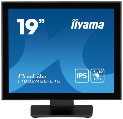 iiyama ProLite T1932MSC-B1S computer monitor 48.3 cm (19") 1280 x 1024 pixels Full HD LED Touchscreen Tabletop Black