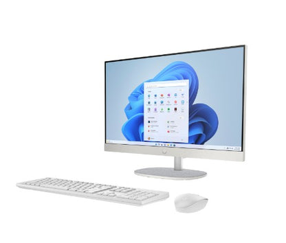 HP 24-cr1008na Intel Core Ultra 5 125U 60.5 cm (23.8") 1920 x 1080 pixels All-in-One PC 8 GB DDR5-SDRAM 512 GB SSD Windows 11 Home Wi-Fi 6 (802.11ax) White