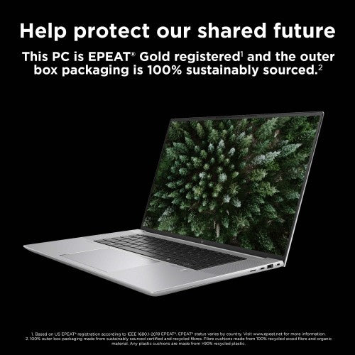 HP ZBook Studio G11 Intel Core Ultra 7 155H Mobile workstation 40.6 cm (16") WQUXGA 32 GB DDR5-SDRAM 512 GB SSD NVIDIA RTX 2000 Ada Wi-Fi 7 (802.11be) Windows 11 Pro Silver