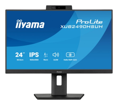 iiyama XUB2490HSUH-B2 computer monitor 60.5 cm (23.8") 1920 x 1080 pixels Full HD LED Black