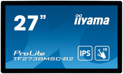 iiyama ProLite TF2738MSC-B2 computer monitor 68.6 cm (27") 1920 x 1080 pixels Full HD LED Touchscreen Multi-user Black