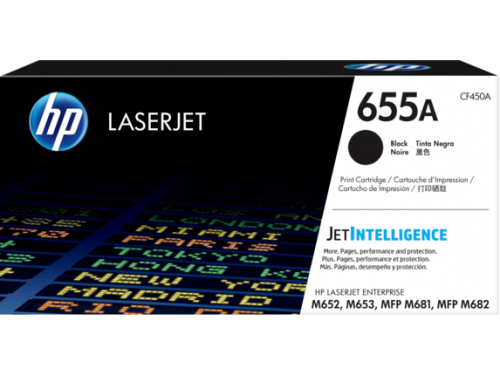HP CF450A/655A Toner cartridge black, 12.5K pages ISO/IEC 19752 for HP LaserJet M 652/681