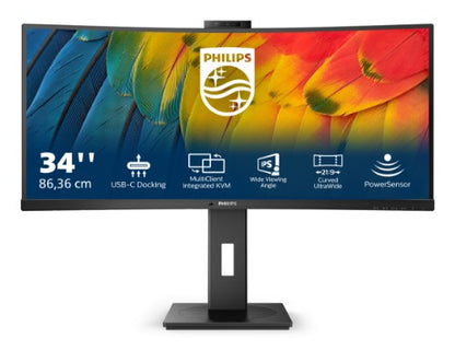 Philips 5000 series 34B1U5600CH/00 computer monitor 86.4 cm (34") 3440 x 1440 pixels Wide Quad HD LCD Black
