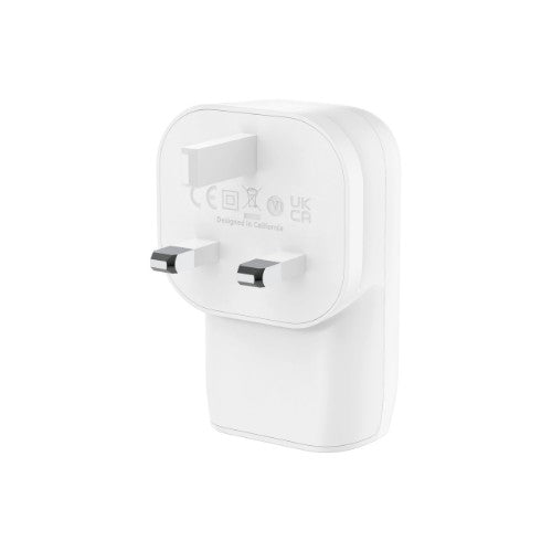 Belkin WCC002MYWH mobile device charger Universal White AC Fast charging Indoor