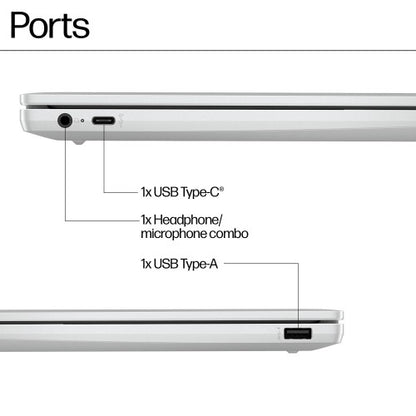 HP Chromebook 14a-nf0000sa Intel® Core™ i3 i3-N305 35.6 cm (14") Full HD 8 GB LPDDR5-SDRAM 256 GB Flash Wi-Fi 6E (802.11ax) ChromeOS Silver
