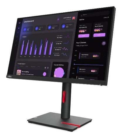 Lenovo ThinkVision T24i-30 computer monitor 60.5 cm (23.8") 1920 x 1080 pixels Full HD LED Black