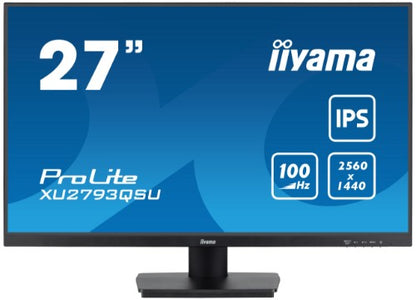 iiyama ProLite XU2793QSU-B7 computer monitor 68.6 cm (27") 2560 x 1440 pixels Quad HD LED Black