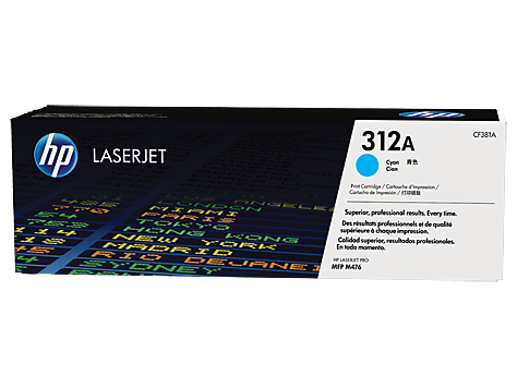 HP CF381A/312A Toner cartridge cyan, 2.7K pages ISO/IEC 19798 for HP CLJ Pro M 476