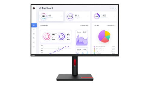Lenovo ThinkVision T32p-30 computer monitor 80 cm (31.5") 3840 x 2160 pixels 4K Ultra HD LED Black
