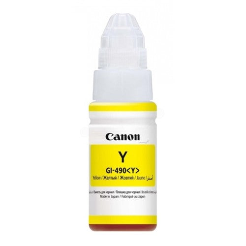 Canon 0666C001/GI-490Y Ink bottle yellow, 7K pages 70ml for Canon Pixma G 1400