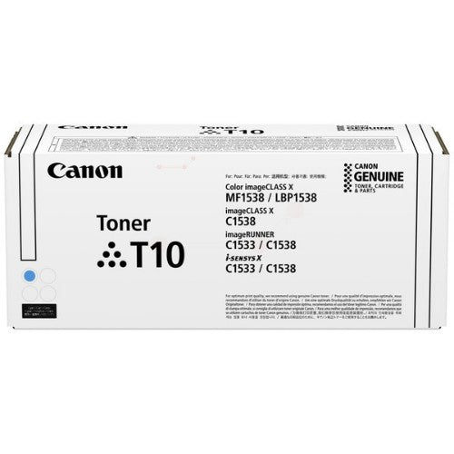 Canon 4565C001/T10 Toner cartridge cyan high-capacity, 10K pages ISO/IEC 19752 for Canon X C 1533