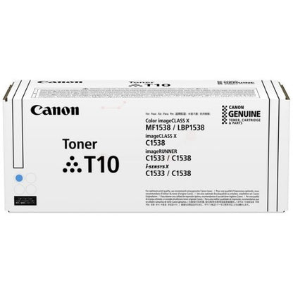 Canon 4565C001/T10 Toner cartridge cyan high-capacity, 10K pages ISO/IEC 19752 for Canon X C 1533