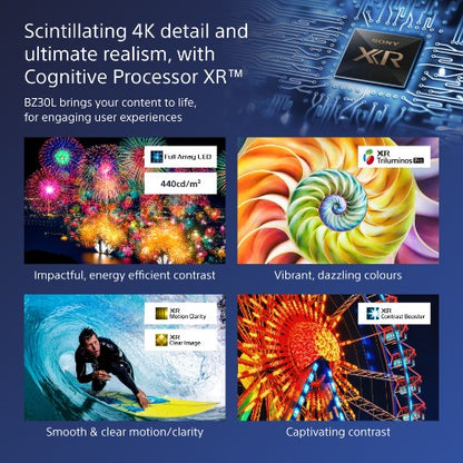 Sony BRAVIA FW-98BZ30L 4K HDR Full Array LED Professional display, 440 cd/m2, 24/7 and 5 years PrimeSupport