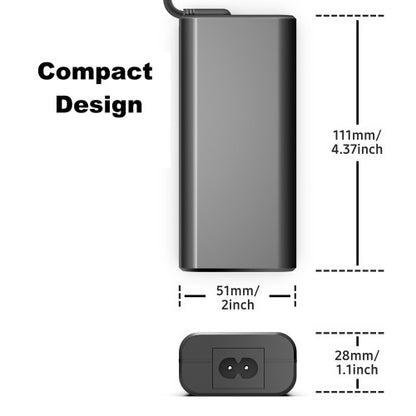 Origin Storage 65W USB-C AC Adapter with 8 output voltages for all USB-C devices up to 65W - UK Connections