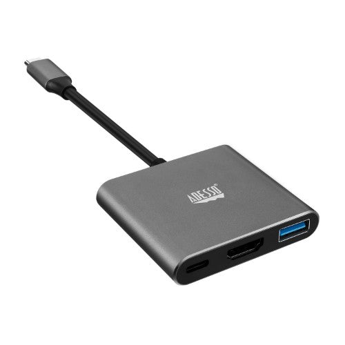 Adesso AUH-4010 notebook dock/port replicator USB 3.2 Gen 1 (3.1 Gen 1) Type-C Grey