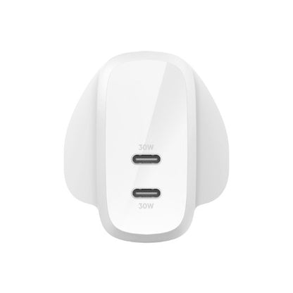Belkin WCB010MYWH mobile device charger Universal White AC Fast charging Indoor
