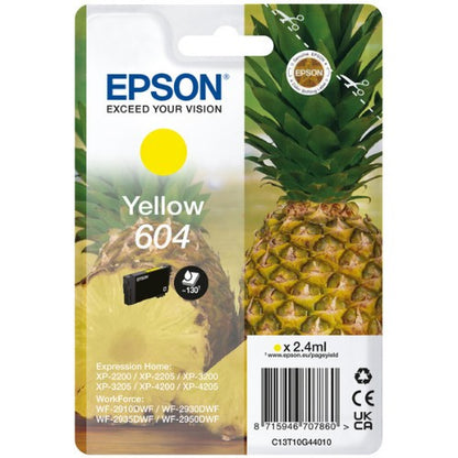 Epson C13T10G44010/604 Ink cartridge yellow, 130 pages 2,4ml for Epson XP-2200