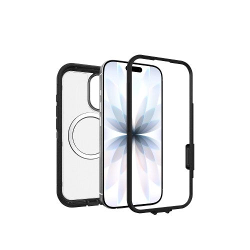 OtterBox Defender Pro XT Clear Series for Apple iPhone 17, transparent/black - No Retail Packaging