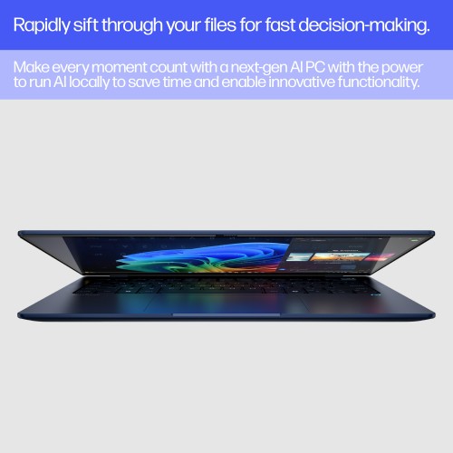 HP EliteBook Ultra G1q AI PC Copilot+ PC Qualcomm Snapdragon X1E-78-100 Laptop 35.6 cm (14") Touchscreen 2.2K 16 GB LPDDR5x-SDRAM 1 TB SSD Wi-Fi 6E (802.11ax) Windows 11 Pro Blue
