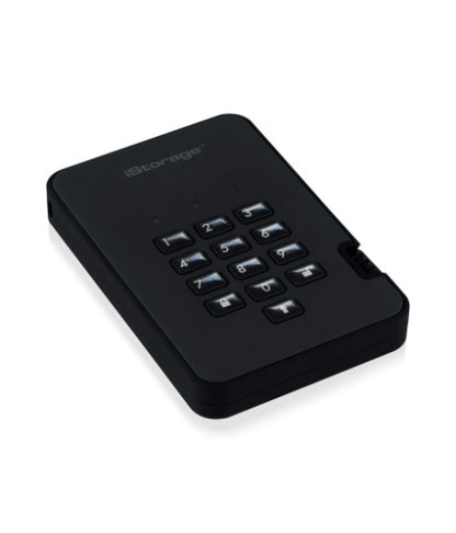 iStorage diskAshur² HDD 1TB Black | Secure Portable Hard Drive |AES-XTS 256-bit Hardware Encryption | PIN protected | OS & Platform Independent | TAA Compliant|Brute force hack defence | Dust/Water Resistant