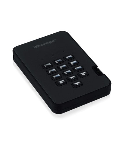 iStorage diskAshur² HDD 3TB Black | Secure Portable Hard Drive |AES-XTS 256-bit Hardware Encryption | PIN protected | OS & Platform Independent | TAA Compliant|Brute force hack defence | Dust/Water Resistant