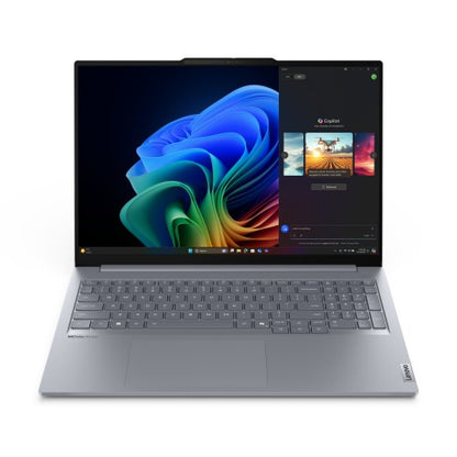 Lenovo ThinkBook 16 G7 QOY Copilot+ PC Qualcomm Snapdragon X1P-42-100 Laptop 40.6 cm (16") WUXGA 16 GB LPDDR5x-SDRAM 512 GB SSD Wi-Fi 7 (802.11be) Windows 11 Pro UK English Grey