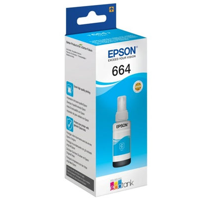 Epson C13T664240/664 Ink bottle cyan, 6.5K pages 70ml for Epson L 300/655