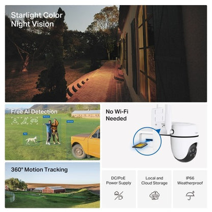 TP-Link Outdoor Pan/Tilt 4G LTE Camera