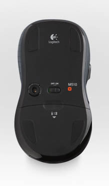 Logitech M510 mouse Office Ambidextrous RF Wireless Laser
