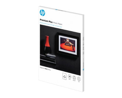 HP Premium Plus Photo Paper, Satin, 300 g/m2, A4 (210 x 297 mm), 20 sheets