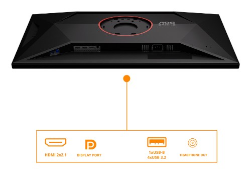 AOC G4 U32G4U computer monitor 80 cm (31.5") 3840 x 2160 pixels 4K Ultra HD Black, Red