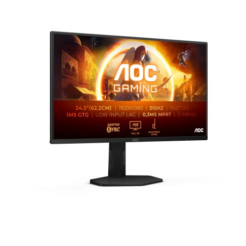 AOC G4 25G4SXU computer monitor 62.2 cm (24.5") 1920 x 1080 pixels Full HD LED Black, Grey