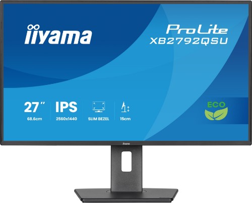iiyama ProLite XB2792QSU-B1 computer monitor 68.6 cm (27") 2560 x 1440 pixels Quad HD Black