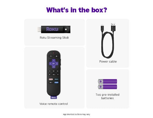 Roku Streaming Stick HDMI HD Black