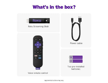 Roku Streaming Stick HDMI HD Black