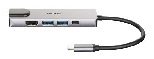 D-Link 5-in-1 USB-C Hub with HDMI/Ethernet and Power Delivery