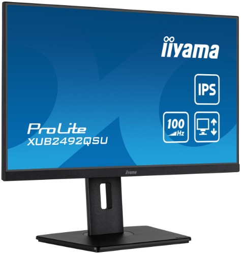 iiyama ProLite XUB2492QSU-B1 computer monitor 60.5 cm (23.8") 2560 x 1440 pixels Quad HD LED Black