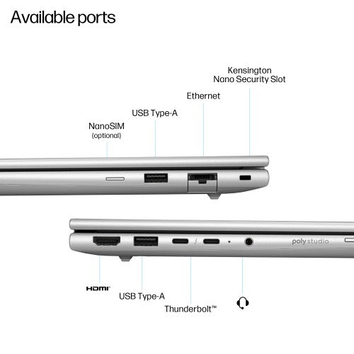 HP EliteBook 6 G1i AI Wolf Pro Security Edition Intel Core Ultra 7 255U Laptop 35.6 cm (14") Touchscreen WUXGA 16 GB DDR5-SDRAM 512 GB SSD Wi-Fi 7 (802.11be) Windows 11 Pro AI PC Silver