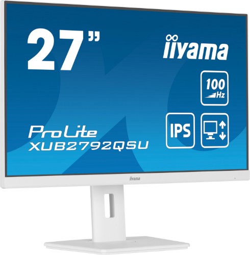 iiyama ProLite XUB2792QSU-W6 computer monitor 68.6 cm (27") 2560 x 1440 pixels Quad HD LED White