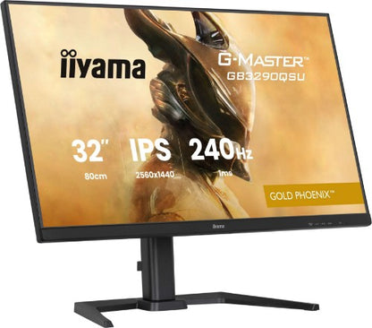 iiyama G-MASTER GB3290QSU-B1 computer monitor 80 cm (31.5") 2560 x 1440 pixels Quad HD LED Black