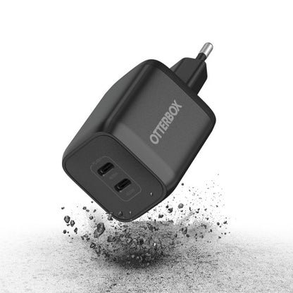 OtterBox Standard EU Wall Charger 65W - 1X USB-C 45W + 1X USB-C 20W USB-PD