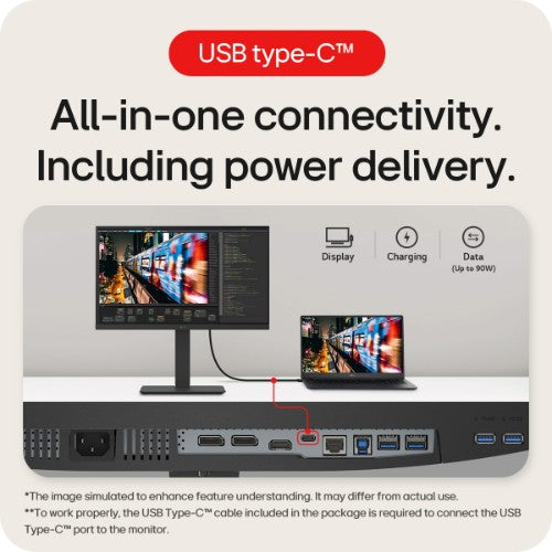 LG 24BA850-B.AEK computer monitor 60.5 cm (23.8") 1920 x 1080 pixels Full HD Black