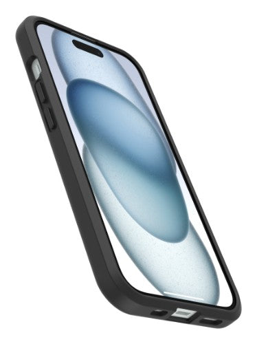 OtterBox React Series for iPhone 15, Black Crystal