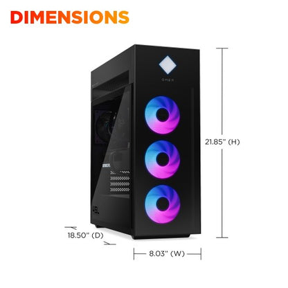 OMEN by HP 45L GT22-3003na Intel Core Ultra 9 285K 64 GB DDR5-SDRAM 4 TB SSD NVIDIA GeForce RTX 5090 Windows 11 Home Tower PC AI PC Black