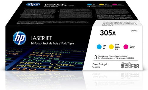 HP CF370AM/305A Toner cartridge MultiPack C,M,Y, 3x2.6K pages ISO/IEC 19798 Pack=3 for HP LaserJet M 375