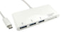Cables Direct USB3C-HUB3CR laptop dock/port replicator USB 3.2 Gen 1 (3.1 Gen 1) Type-A White