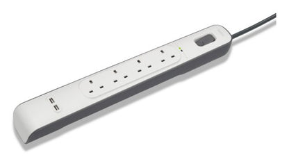 Belkin BSV401AF2M surge protector White 4 AC outlet(s) 2 m